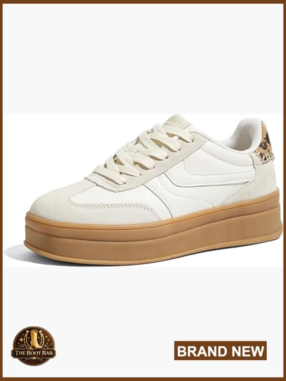 Retro Platform Sneakers - Thick Gum Sole Casual Tennis Skate Shoes